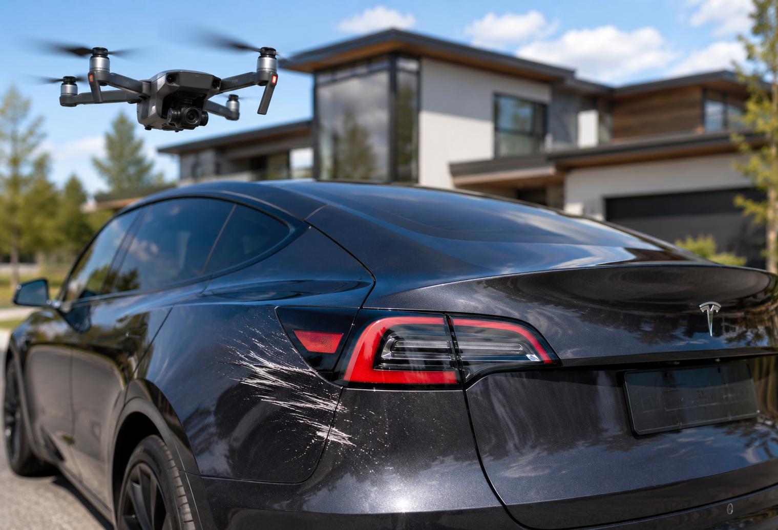 What Happens When a Drone Scratches a Tesla? Essential Insurance & Risk Protection for Real Estate Media